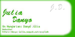julia danyo business card