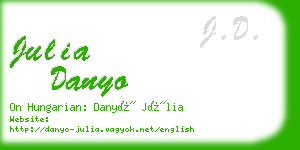 julia danyo business card